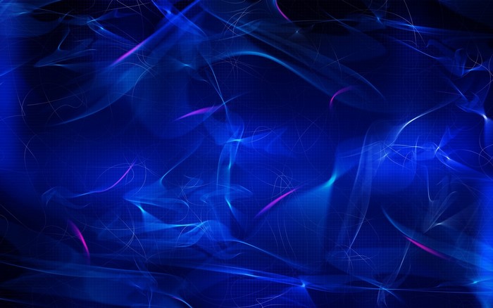 Abstract Blue Smoke and Light Rays Mesh