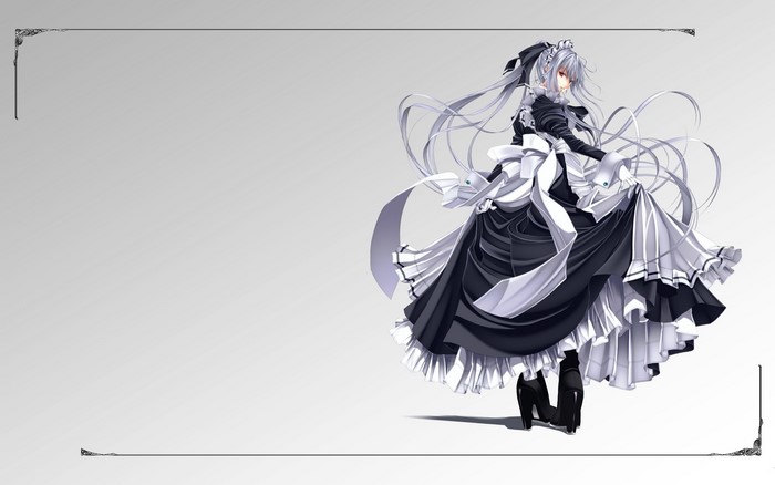 Girl in a Maid Dress