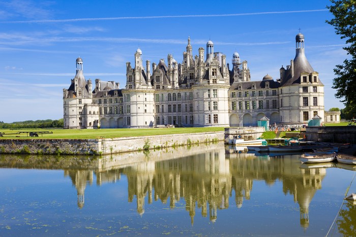 Chateau de Chambord Reflected in Calm Water