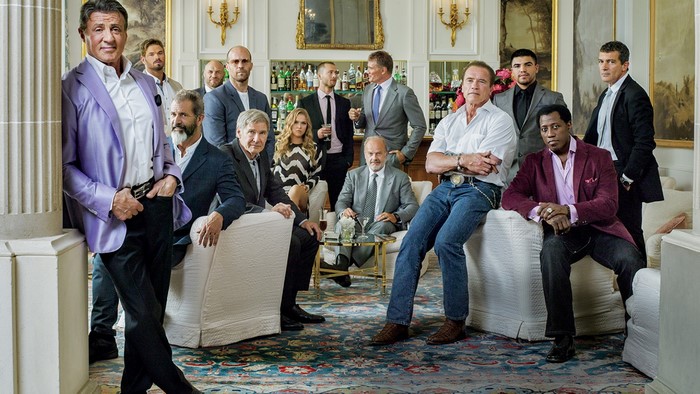 The Expendables 3 Cast Group Photo Featuring Stallone