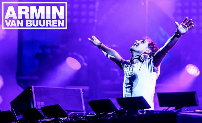 Armin van Buuren performing live on stage