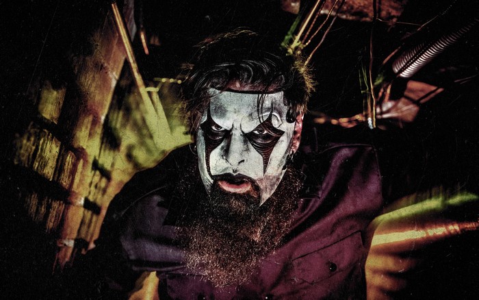 James Root from Slipknot wearing a mask