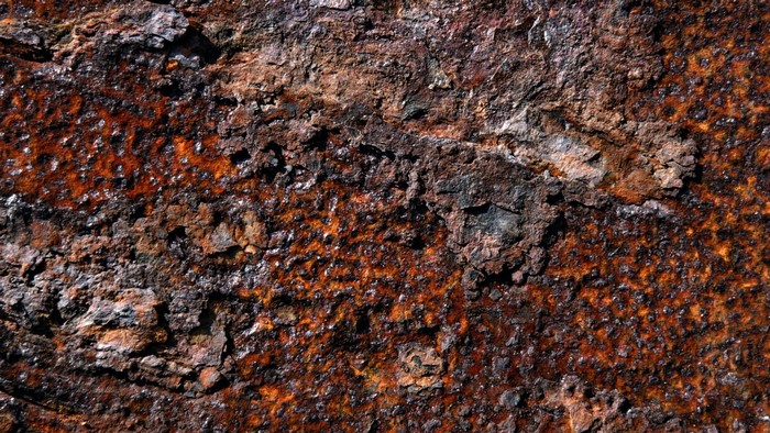 Close-up of rusted metal surface