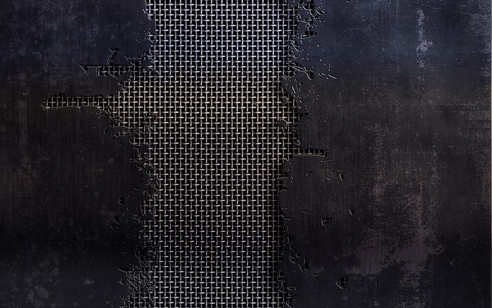 Damaged Metal Mesh Texture