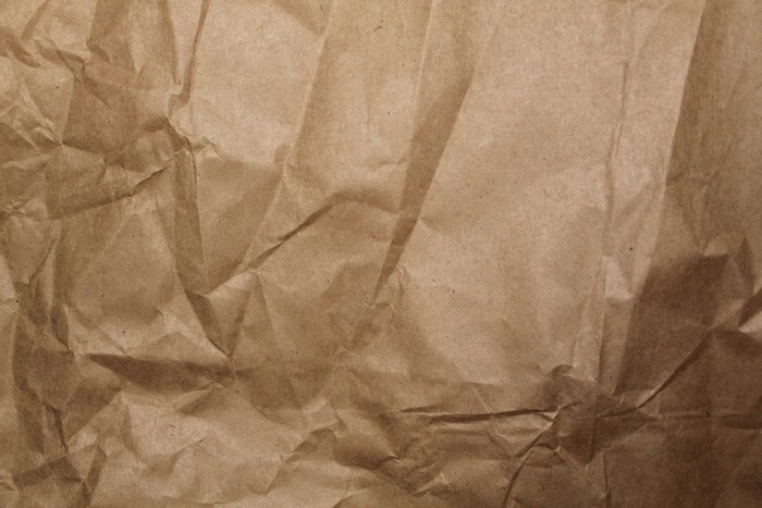 Crumpled brown paper texture
