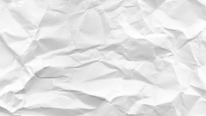 Crumpled white paper texture