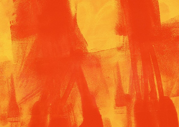 Abstract orange and red paint strokes texture