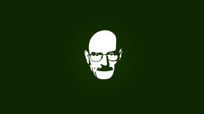Walter White from Breaking Bad minimalist graphic