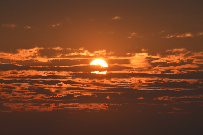 Sunset with clouds