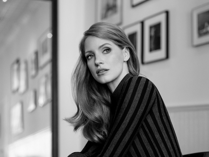 Jessica Chastain in Black and White