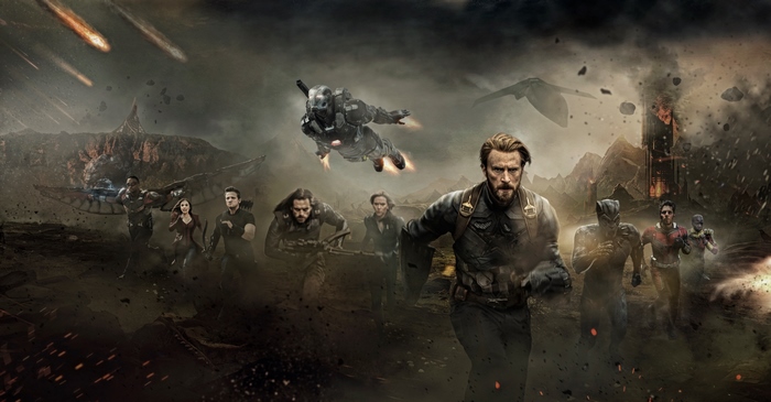 Avengers from Avengers: Infinity War in battle