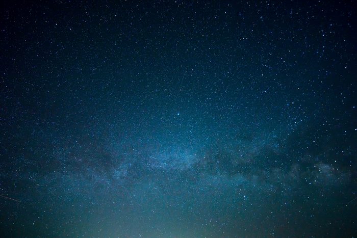 Starry night sky with the Milky Way