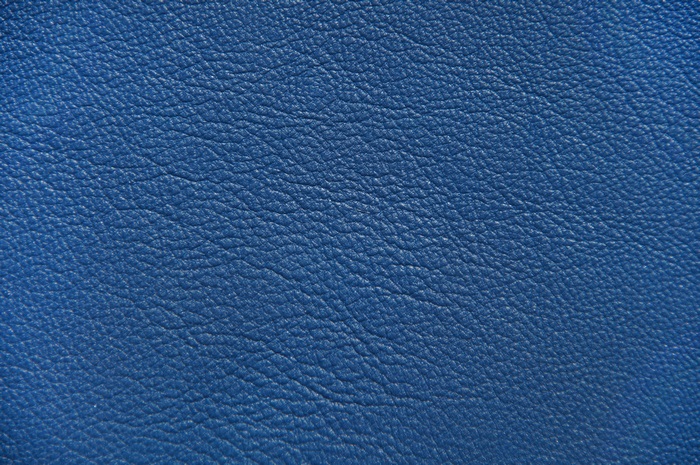 Close-up of Blue Leather Texture in 4K