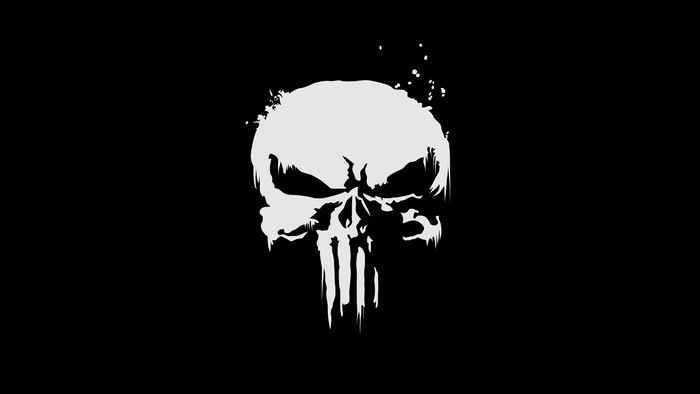 The Punisher Skull Logo 4K