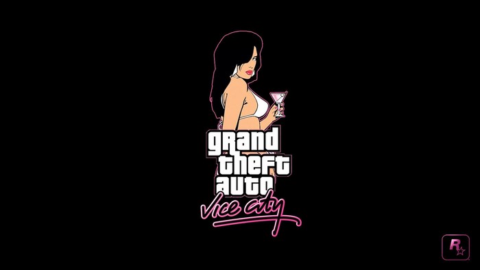 Grand Theft Auto Vice City logo with woman