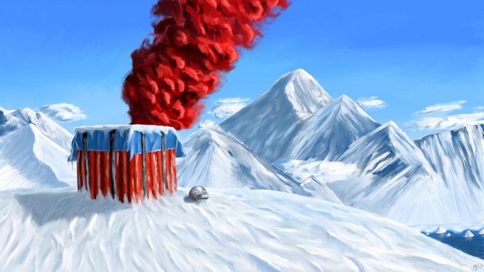 PUBG Airdrop in Snowy Mountains 4K
