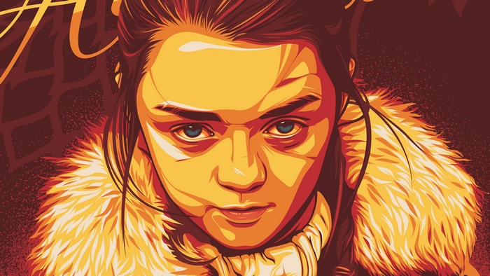 Arya Stark from Game of Thrones artwork