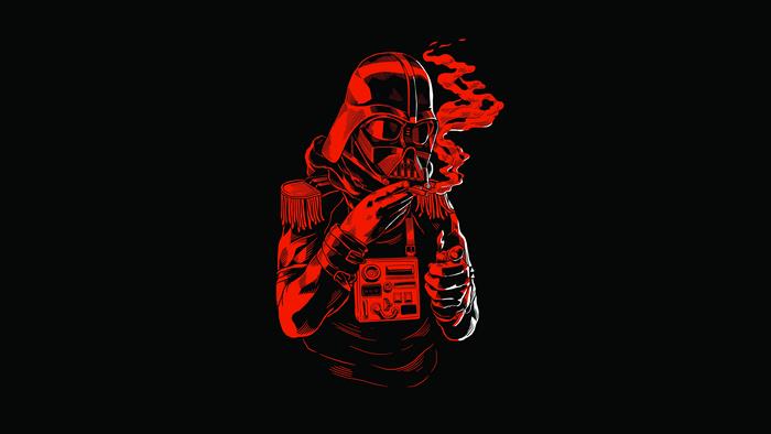 Darth Vader smoking from Star Wars