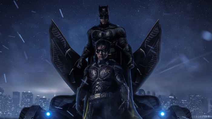 Batman and Robin from Titans artwork