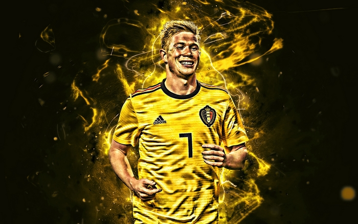 Kevin De Bruyne in Belgium National Soccer Jersey