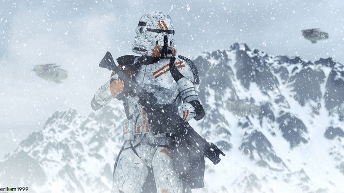 Clone Trooper in a Snowstorm