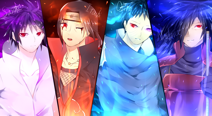 Powerful Uchiha Clan Members with Intense Auras