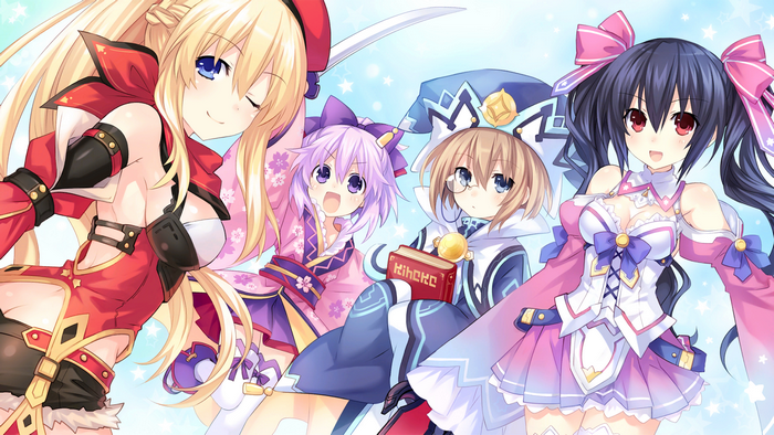 Four girls from Hyperdimension Neptunia
