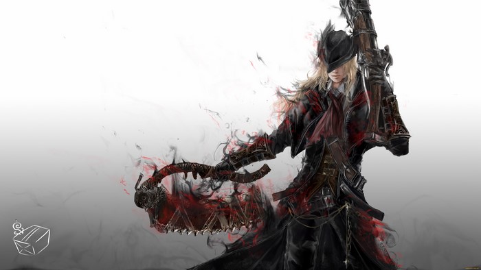 Hunter from Bloodborne with Saw Cleaver and Rifle