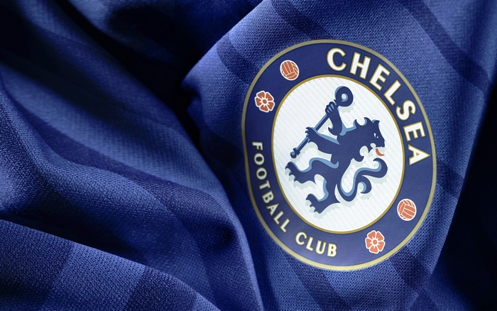 Chelsea F.C. Football Club Logo on Blue Fabric