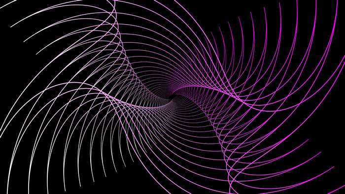 Abstract swirling lines with gradient effect