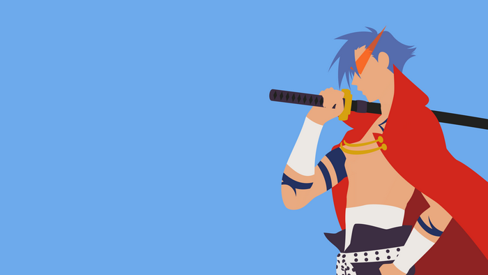 Kamina from Tengen Toppa Gurren Lagann with sword