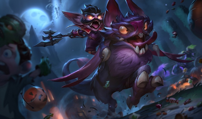 Kled and Skaarl from League of Legends