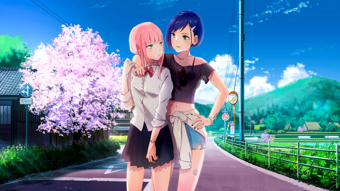 Ichigo and Zero Two from Darling in the FranXX