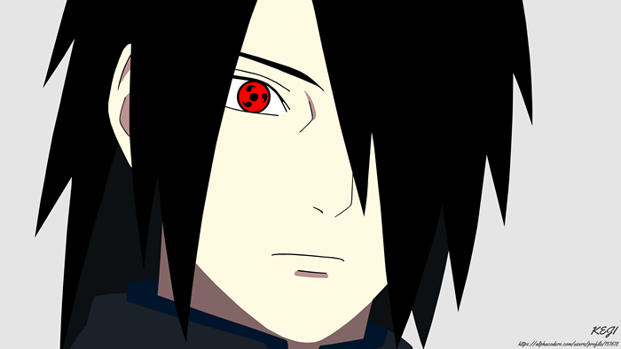 Sasuke Uchiha from Naruto with Sharingan