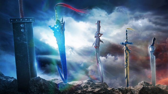Five Fantasy Swords from Dissidia Final Fantasy NT