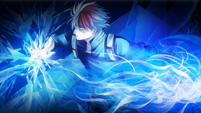 Shouto Todoroki Using Ice Powers
