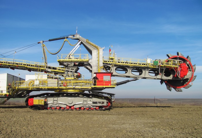 KR1300Xk Bucket Wheel Excavator in a Field
