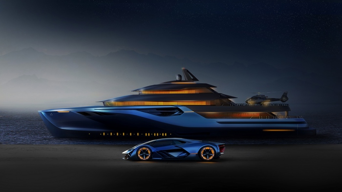 Lamborghini Terzo Millennio at Night 4K