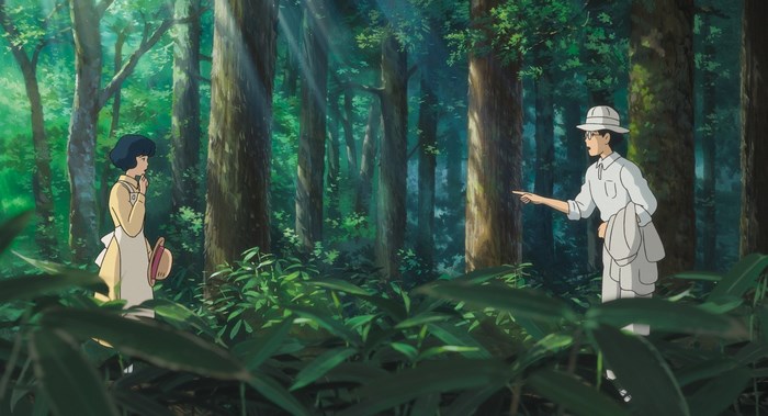 Jiro and Naoko in the forest from The Wind Rises