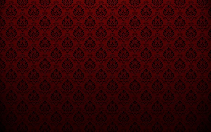 Red damask pattern