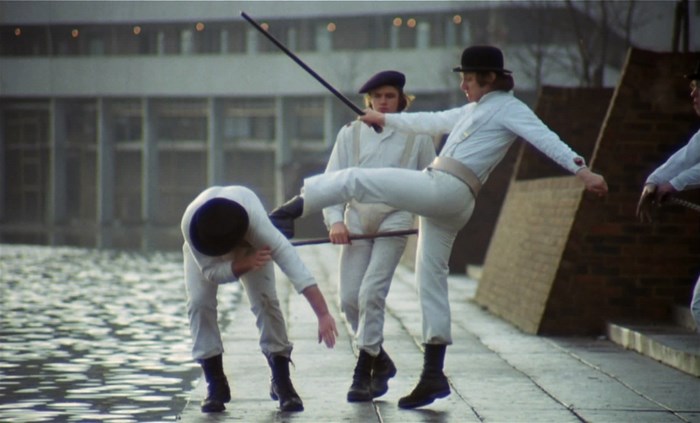 Alex and his droogs from A Clockwork Orange