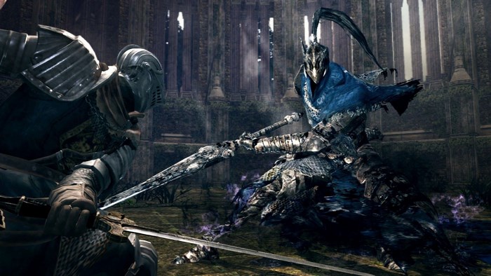 Dark Souls II Knight Fighting Another Knight