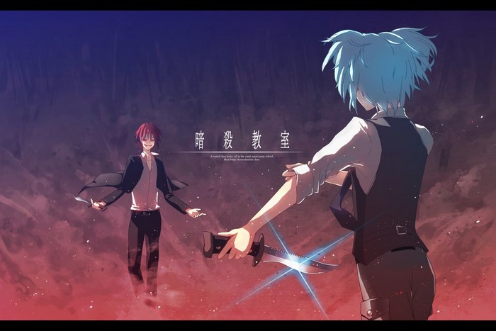 Nagisa and Karma from Assassination Classroom