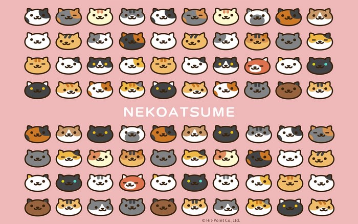 Neko Atsume cats