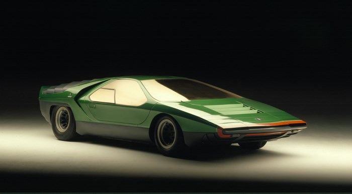 Green Alfa Romeo Carabo concept car