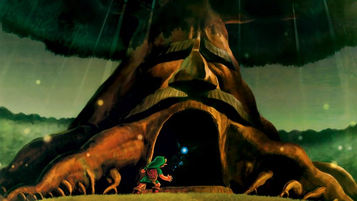 Link and the Great Deku Tree from The Legend of Zelda: Ocarina of Time