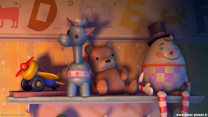 Toys on a shelf