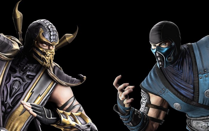 Scorpion and Sub-Zero from Mortal Kombat