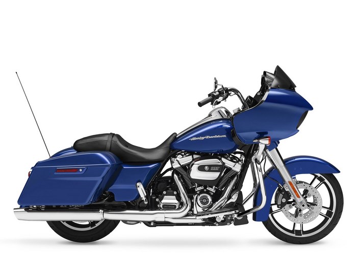 Blue Harley-Davidson Road Glide Motorcycle