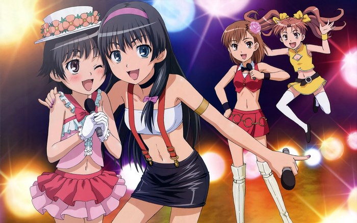 Idol group performing on stage
